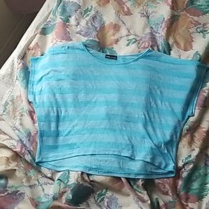 Crop top (blue and pink)